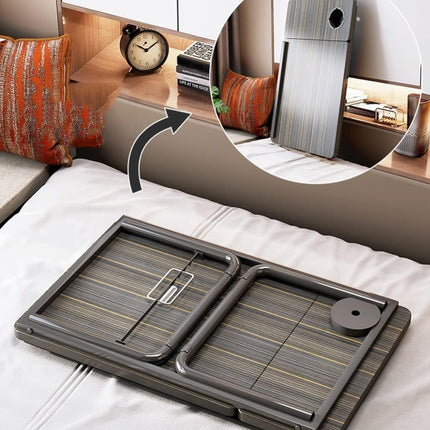 Laptop Desk Table Multifunctional - Smooth Five-Speed Height Adjustment, Convenient Cup Holder