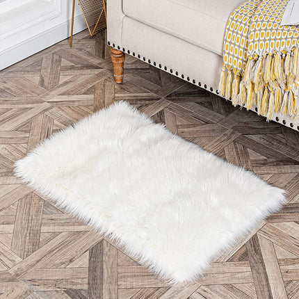 1 Plush Carpet Rug for Home Decor - Soft and Fluffy for Bedroom, Living Room, Study, and Hallway