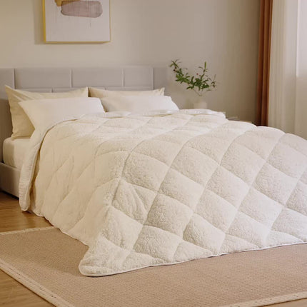 Polyester Reversible – Soft Sherpa or Cool Microfiber Side – Breathable, Thermoregulating, Washable