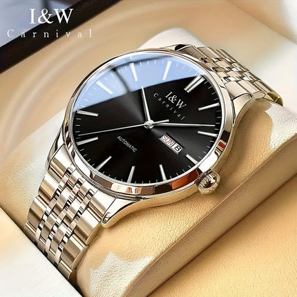 Luxury Automatic Self-Winding Mechanical Watch, Ultra-Thin Men's Waterproof Timepiece