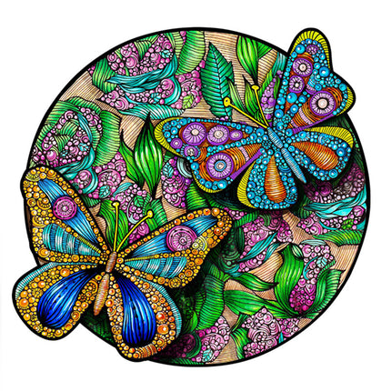 Irregular Beautiful Butterfly Shaped Wooden Puzzle Wooden Animal Puzzle