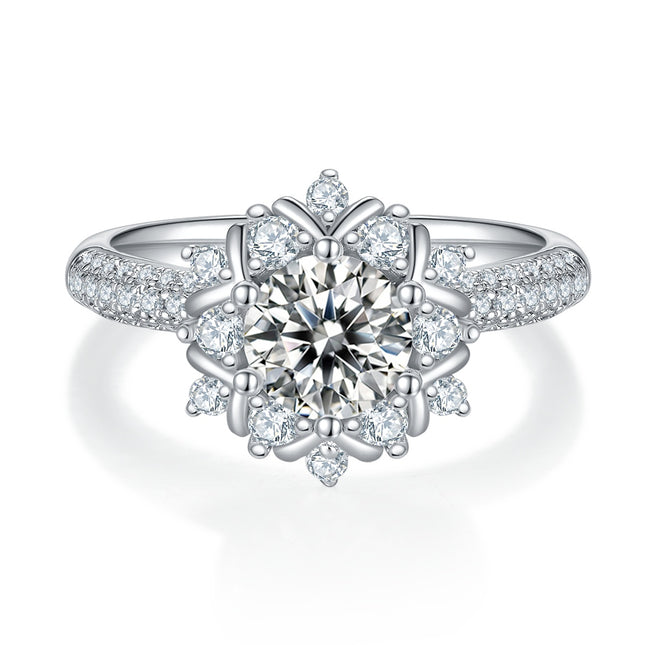 1 Luxury Jewelry Silver Ring Set