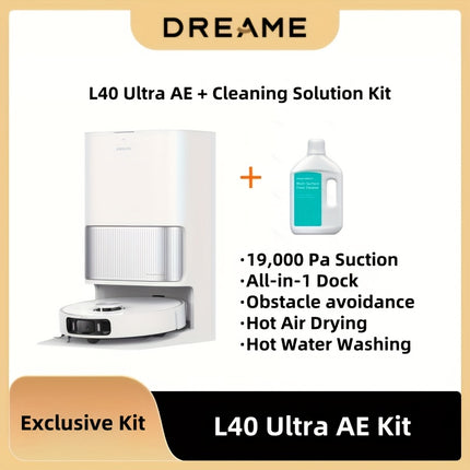 Dreame L40 Ultra AE Robot Vacuum Cleaner with Vormax Suction System 19, 000 Pa