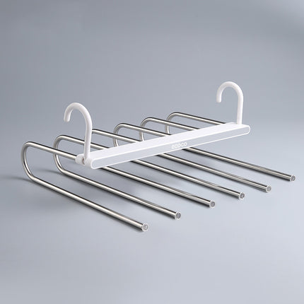 Foldable Trouser Hanger, Retractable Multi-layer Trouser Hanger