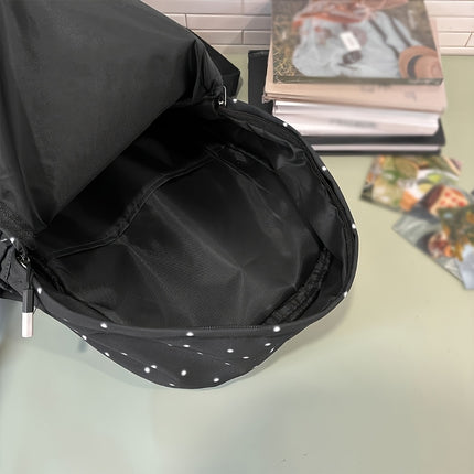 Girls' School Backpack with Capybara Design - Large Capacity Travel Bookbag, Adjustable Straps & Zipper