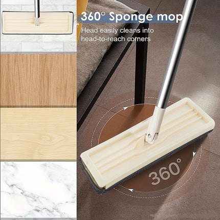 Lightweight Mop Household Floor Mop And Bucket Set - Wet And Dry Cleaning, Water Scraping Bucket