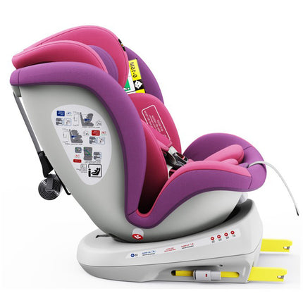 Car Seat TWT Plus Isize Buf Boof Unicornpink with Isofix Rotating 360 Degrees Top Tether