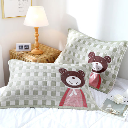 European-style Cotton Five-layer AB Gauze Pillow Towel