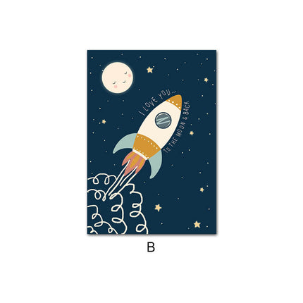 Adventure Space Astronaut Wall Art Canvas