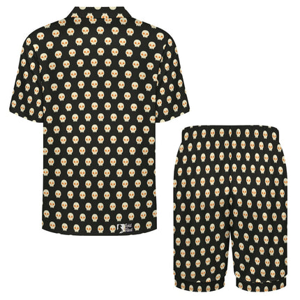 Ice silk  Short sleeved pajama set