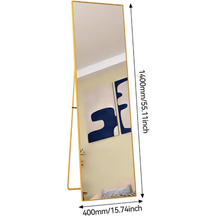 Full-Length Mirror, Floor Mirror, Large Rectangular Wall Mirror, Large Wall Mirror with Aluminum