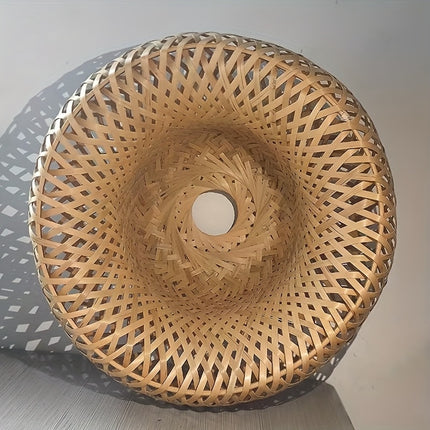 Bamboo Woven Lampshade for Traditional Chinese Style Dining Room, Tea House