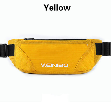 Men's Check Waterproof Ultra-thin Sports Waist Bag
