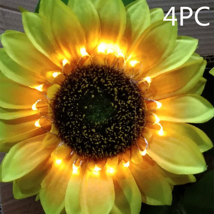 LED Solar Sunflower Floor Lamp Garden Decoration