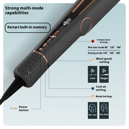 Cold Air Shaping Hair Straightener Quick-heating Temperature Control High-speed Blowing Splint