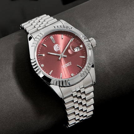 Fashion Men's Automatic Mechanical Watch With Stainless Steel Watchband