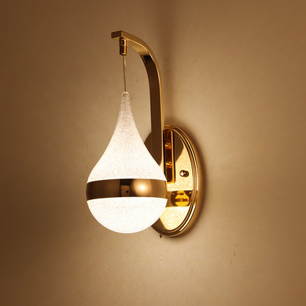 Bedside LED Drop-shaped Wall Lamp Bedroom Simple Acrylic
