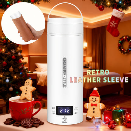 Travel Electric Kettle Portable Small Mini Tea Coffee Kettle Water Boiler, Water Heater