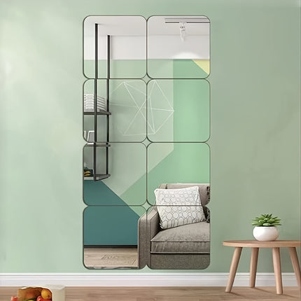 Mirror Wall Decoration, for Bedroom, Living Room, Office, Kitchen, Bathroom, Porch Dance Studio, Gym