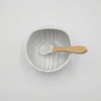 Marble Wooden Handle Spoon / Transparent Package