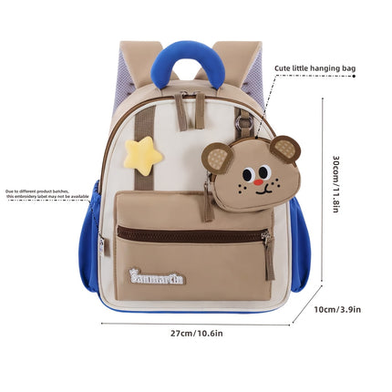 Original Cartoon Backpack for Kids - Lightweight Adjustable Straps, Durable Polyester Lining