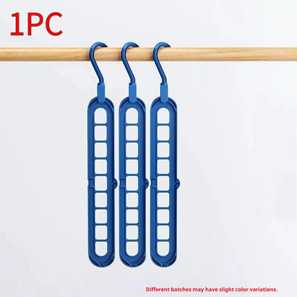 Multifunctional Hanger Nine-hole Hanger Seamless Folding Pant Rack Dormitory