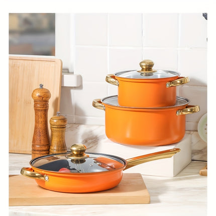 12 Pcs Stainless Steel Cookware Set, Pots And Pans Set Non Stick