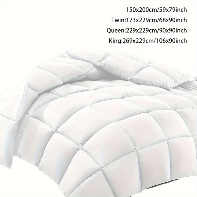 1pc WQSPRING for all-Season Quilt - Heavyweight Microfiber Bedspread, Lightweight & Warm