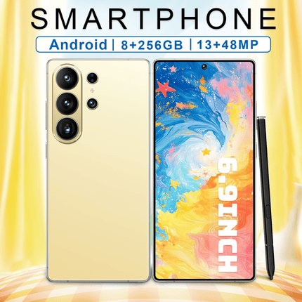 Global Unlocked S25 Ultra (2026 Upgraded), Android Dual SIM Phone, 8GB+256GB Storage