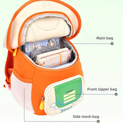 Cute Cartoon Bear Backpack for Youngsters 3-5 Years Old, Adjustable Strap Lightweight Kids' Bag