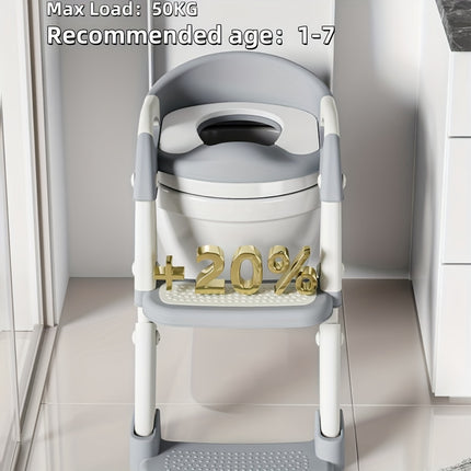 3-in-1 Adjustable Height Portable Anti-Slip Design Soft Pad Durable Home Travel Diaper Baby Toilet Seat
