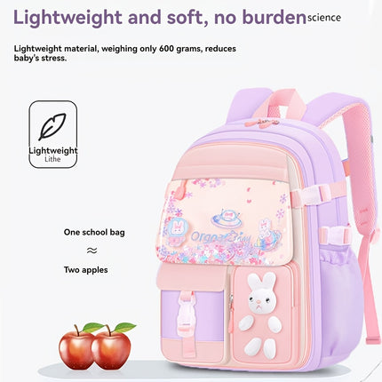New Style Backpack for Elementary School Students Aged 6-12, Cute And Casual with Multiple Pockets, Resembling a Refrigerator.