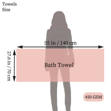 1pc Cozy Cotton Bath Towel - 70.1cm x 139.7cm, Thickened for Warmth, Quick-Drying