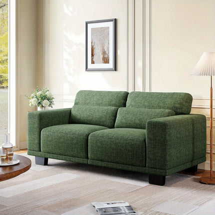 Sofa Couch For Living Room, Modern Couch With Deep Seats Wide Armrests, Comfy Sofa