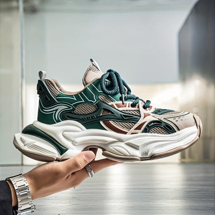 Men'S All-Season 2025 New Fashion Breathable Mesh Sneakers  Slip-Resistant Arch Support