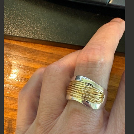 Double Color Steel Wire Wide Surface Handy Ring