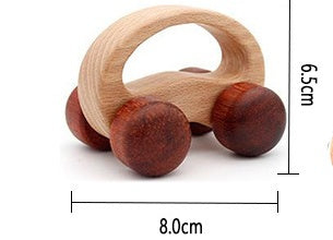 Baby Dog Shape Ecofriendly Wooden Car Infant Cartoon Animal Puzzle Toys Child Learning Educational Blocks DIY Craft