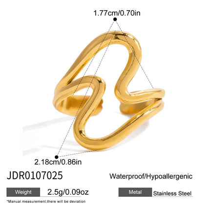 Stainless Steel Ring For Womencolorfast Subtly Luxurious And Exudes A Premium Vibe