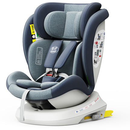 Car Seat TWT Plus Isize Buf Boof Blue with Isofix Rotating 360 Degrees Top Tether 0-36 Kg 40-150 Cm