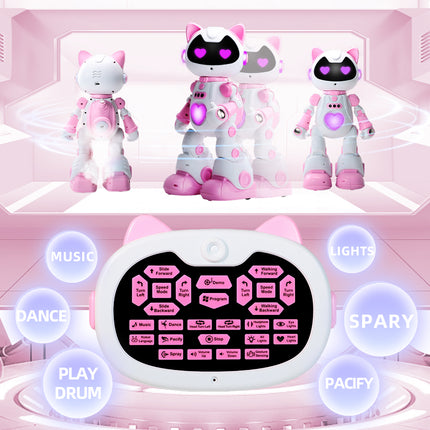 Intelligent Programming Gesture Induction Robot Spray Cool Breathing Lamp Children's Toys