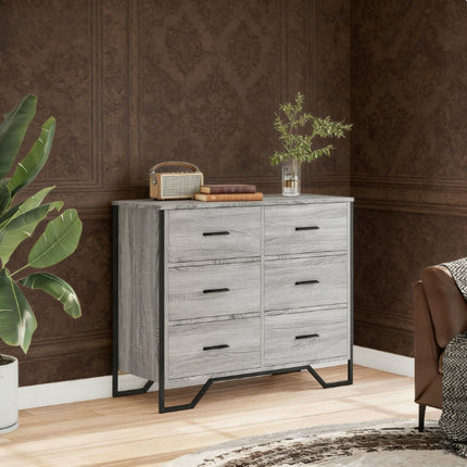 Luxury Grey Sonoma Effect 91x35.5x74.5cm Storage Cabinet Dual Use Large Capacity Entryway Organizer