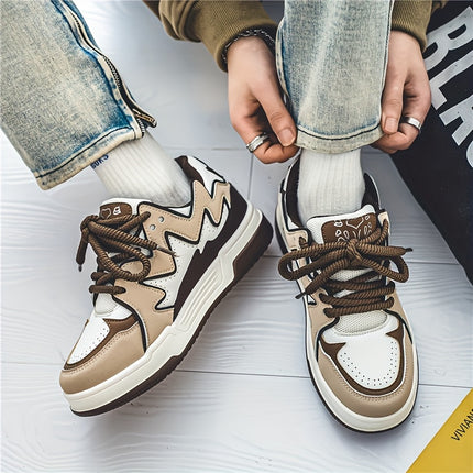 Men's Low-Top Bread Sneakers - All-Season Casual Sports Shoes with  Upper & Rubber Sole
