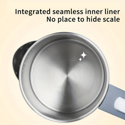 1pc Small Electric Kettle with Detachable Rotating Storage Base, Keeps Power Cord Neat