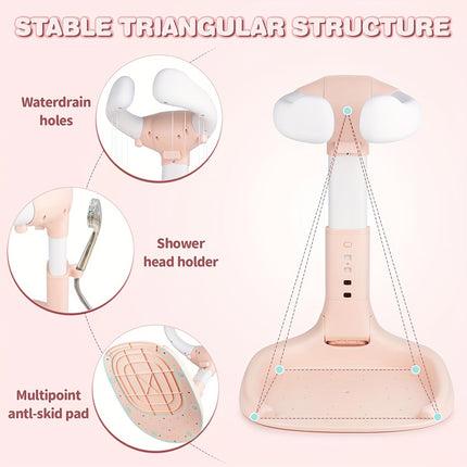 Baby Shower Rack with Sprinkler Holder, Non-Slip Baby Shower Support Made of High-Quality