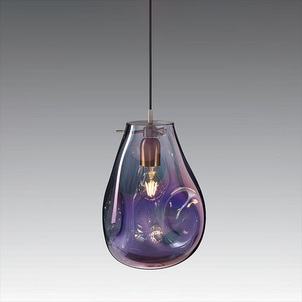 Colored Glass Chandelier In The Model Room