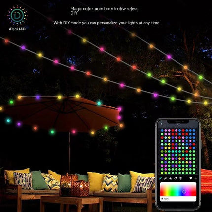 Ball Rubber-covered Wire Holiday Decoration Point Control Atmosphere Colored Lights