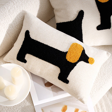 Modern Simple Cartoon Dog Pillow Cover Pillow