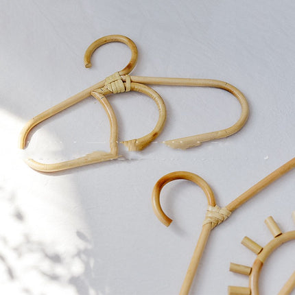 Handmade Rattan Clothes Hanger For Children