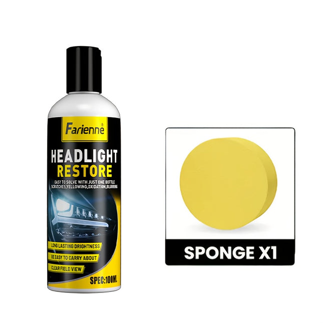 Professional Headlight Restorer - Remove Yellowing, Oxidation & Foggy Car Headlights