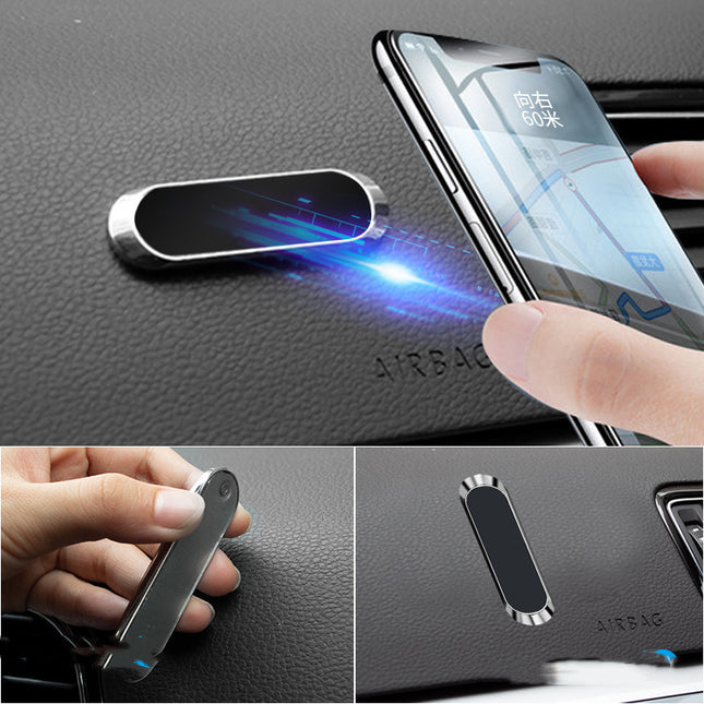 Small Instrument Panel Navigation Long Strip Magnetic Car Mobile Phone Holder